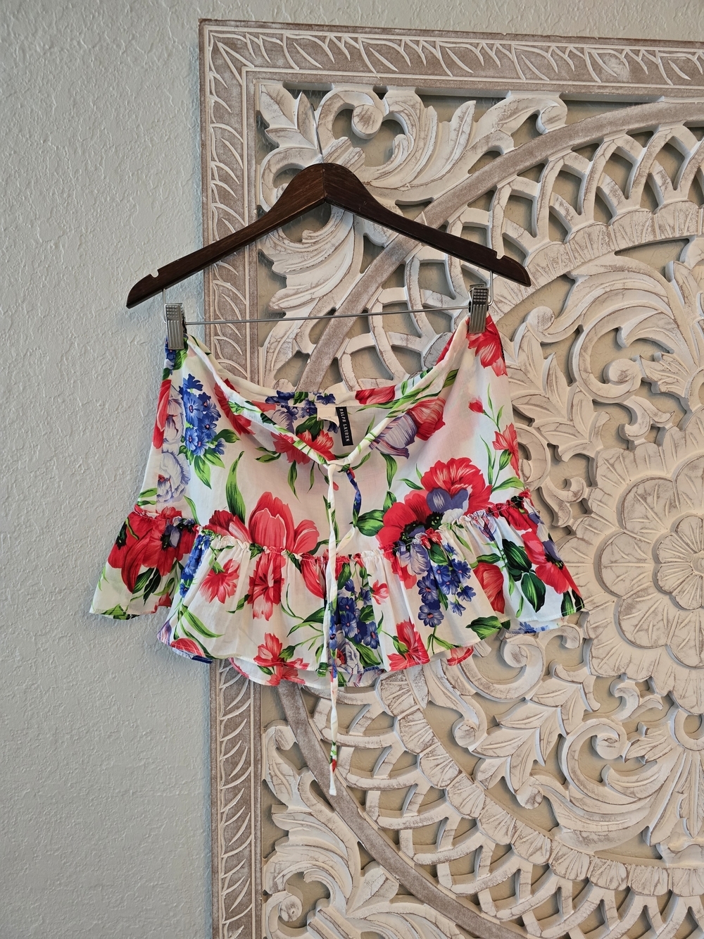 Ralph Lauren Women's Floral Skirt Cover Up 100% Cotton M